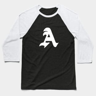 Gothic Letter A Baseball T-Shirt